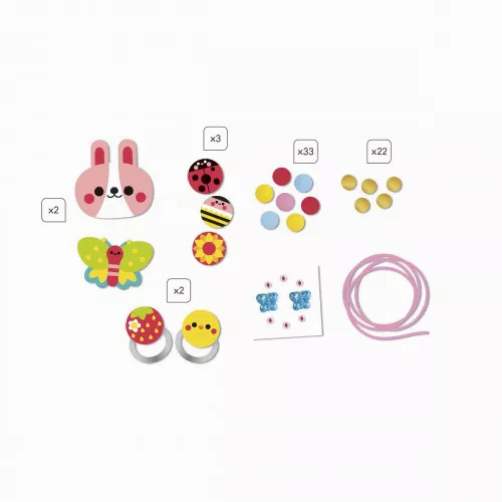 Babykids_Janod_Toys Janod 4 Pieces of Wooden Jewellery C Flower Garden