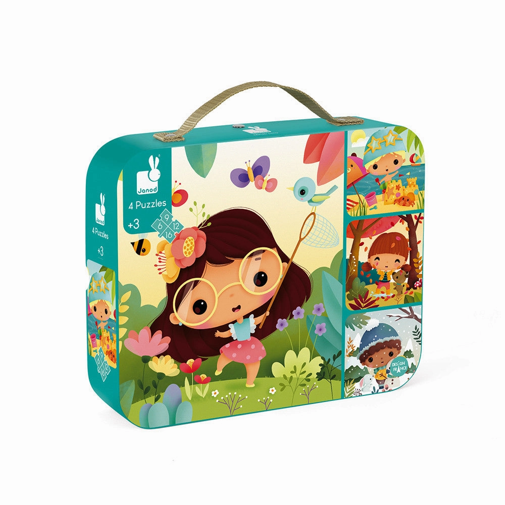Babykids_Janod_Toys Janod 4 Progressive Difficulty Puzzles - 4 Set
