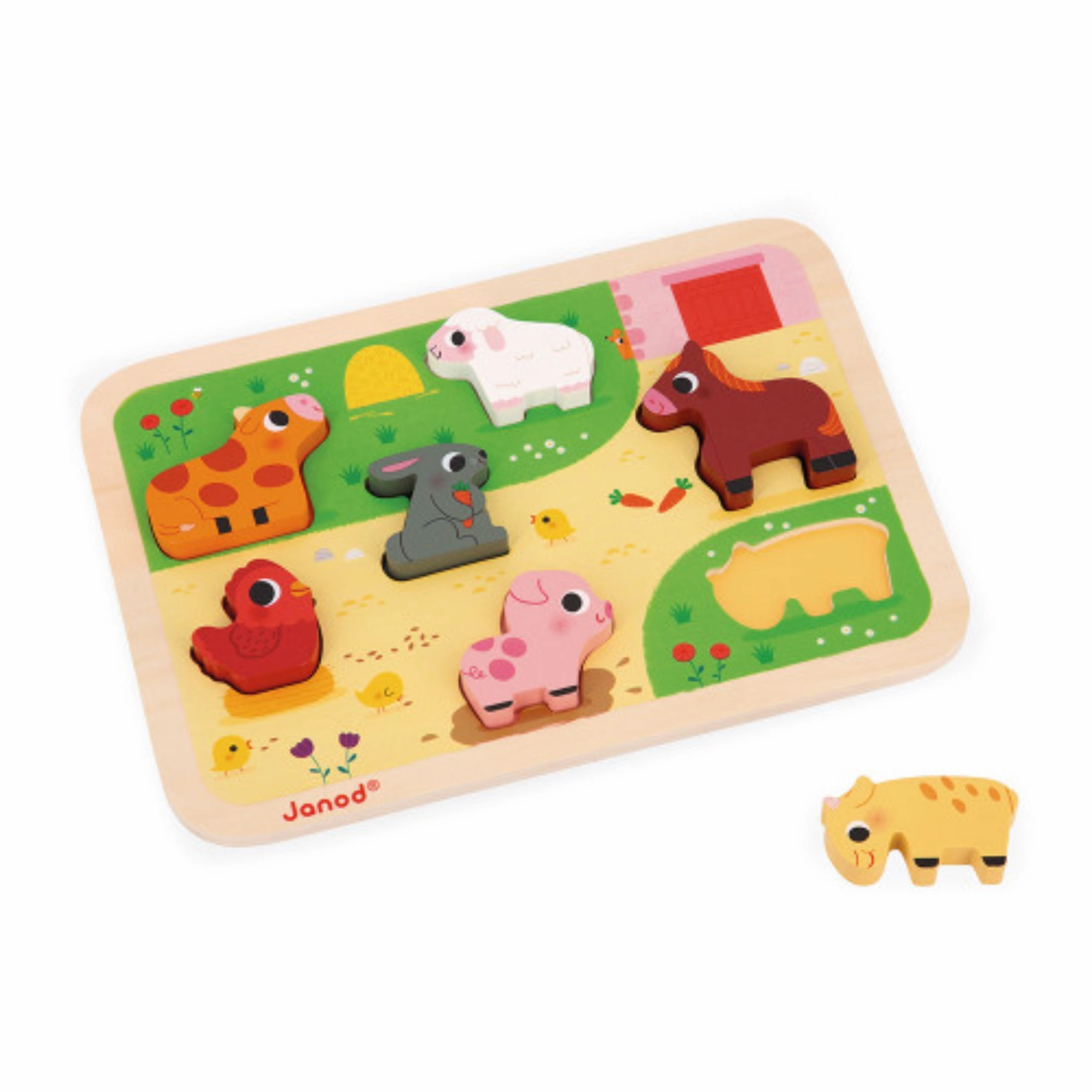 Babykids_Janod_Toys Janod At the Farm Chunky Puzzle