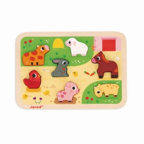Babykids_Janod_Toys Janod At the Farm Chunky Puzzle