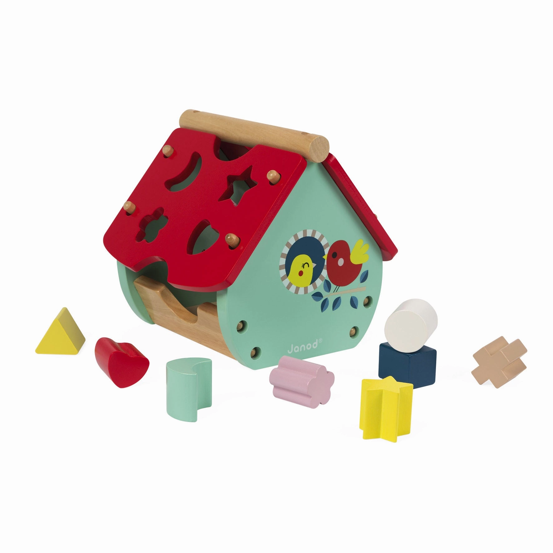 Babykids_Janod_Toys Janod Baby Forest House Shape Sorter