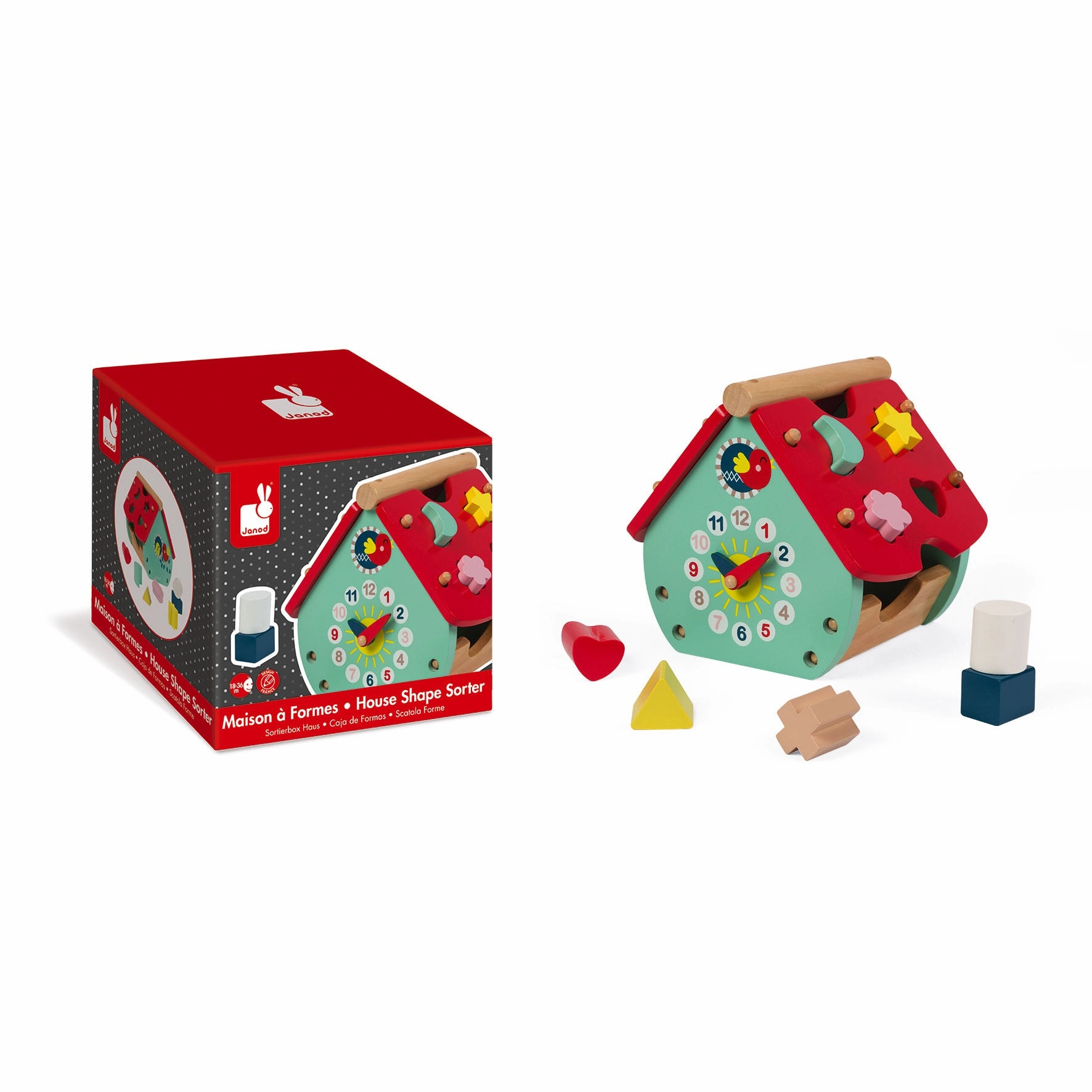 Babykids_Janod_Toys Janod Baby Forest House Shape Sorter