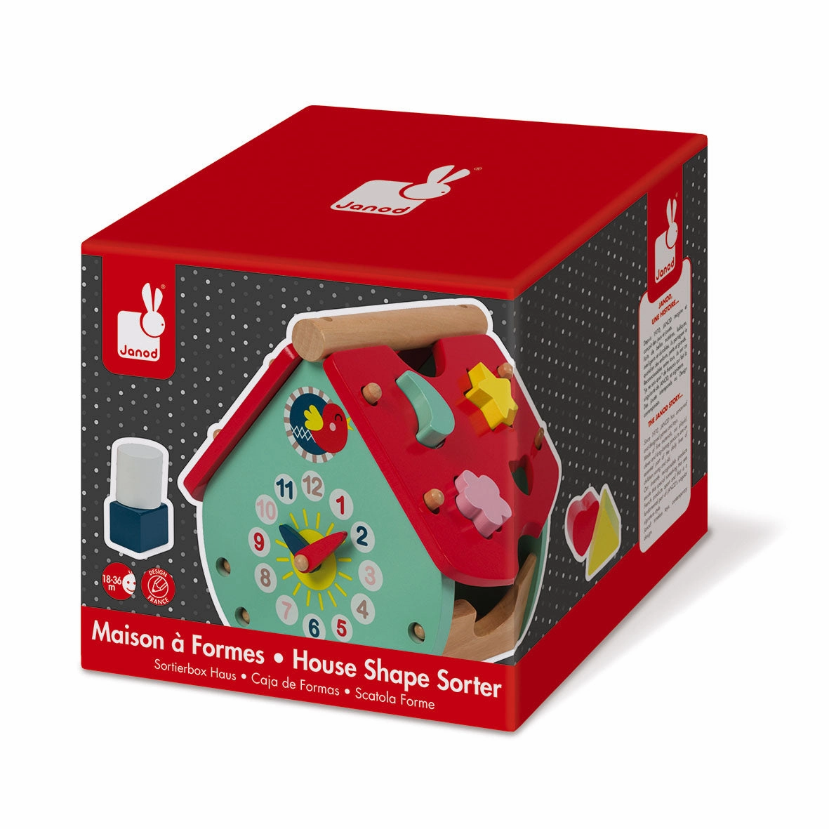 Babykids_Janod_Toys Janod Baby Forest House Shape Sorter