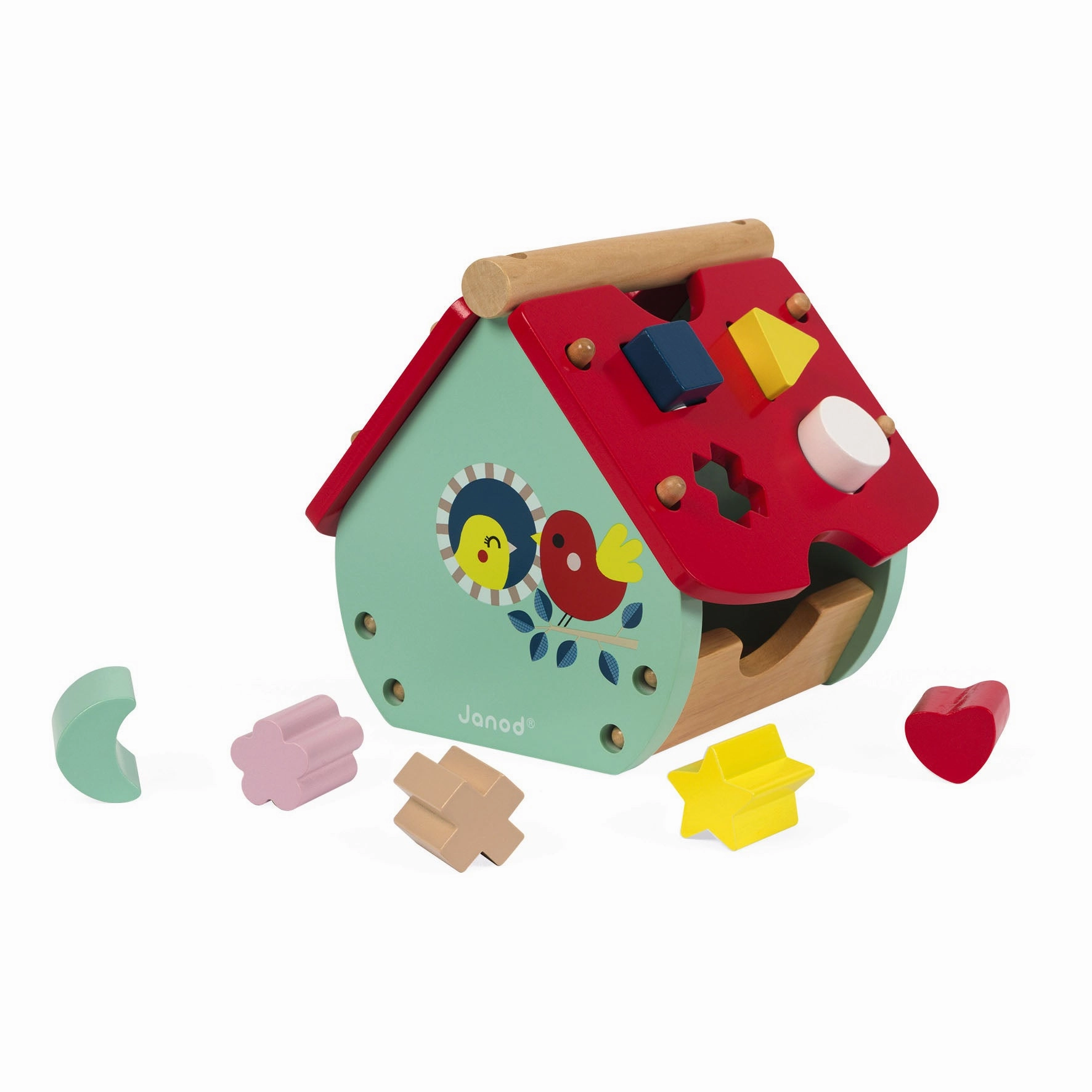 Babykids_Janod_Toys Janod Baby Forest House Shape Sorter