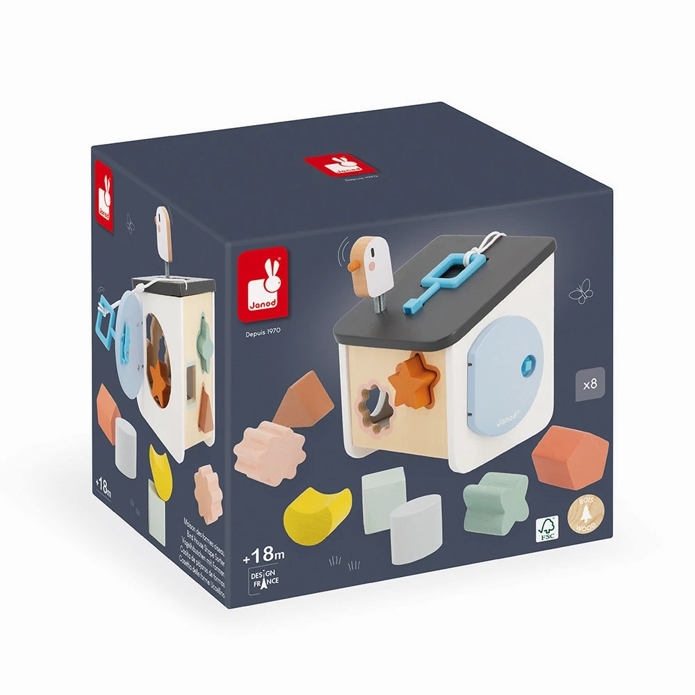 Babykids_Janod_Toys Janod Bird House Shape Sorter