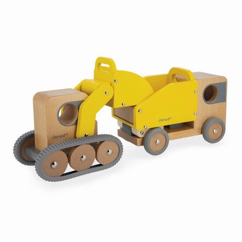 Babykids_Janod_Toys Janod Bolid - Dump Truck and Bulldozer