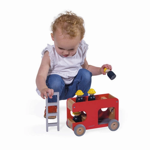Babykids_Janod_Toys Janod Bolid - Fire Engine