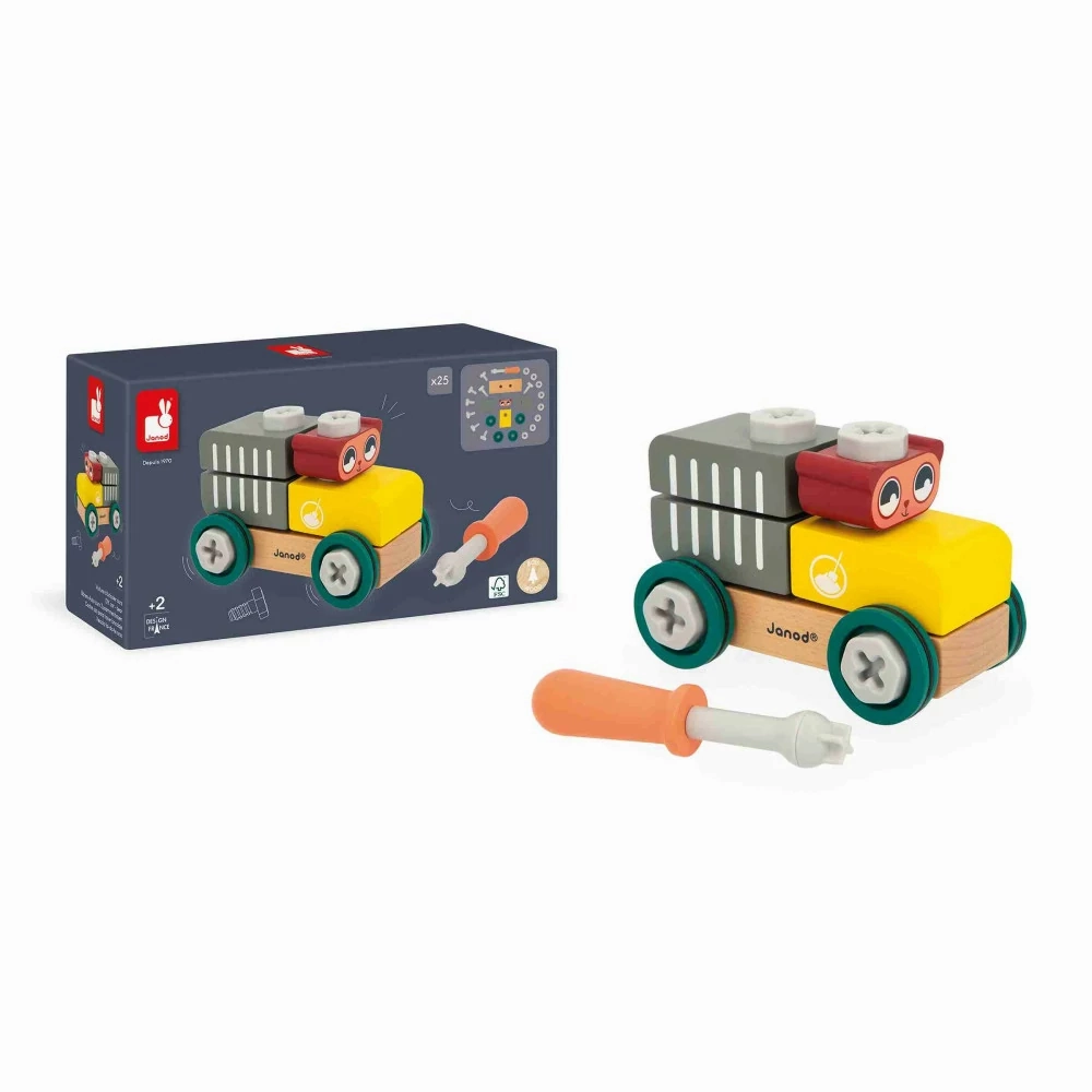 Babykids_Janod_Toys Janod Brico'Kids - DIY Car - Bear