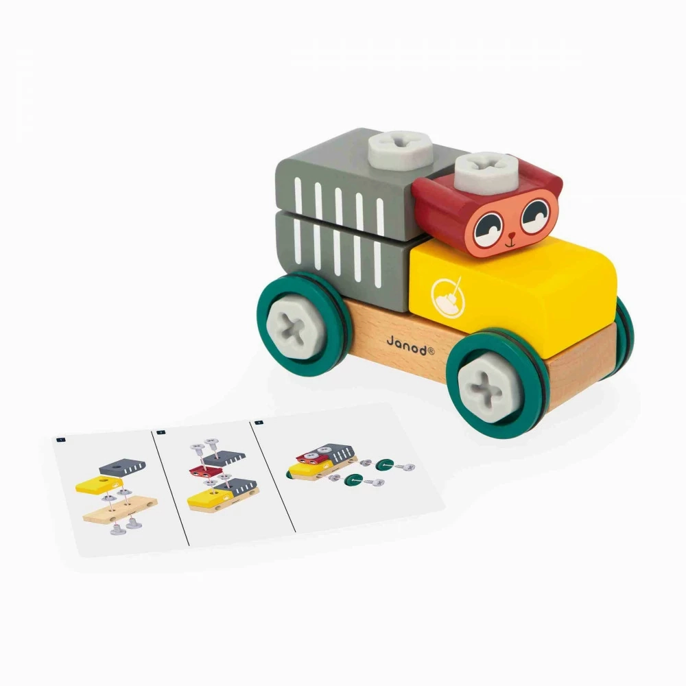 Babykids_Janod_Toys Janod Brico'Kids - DIY Car - Bear