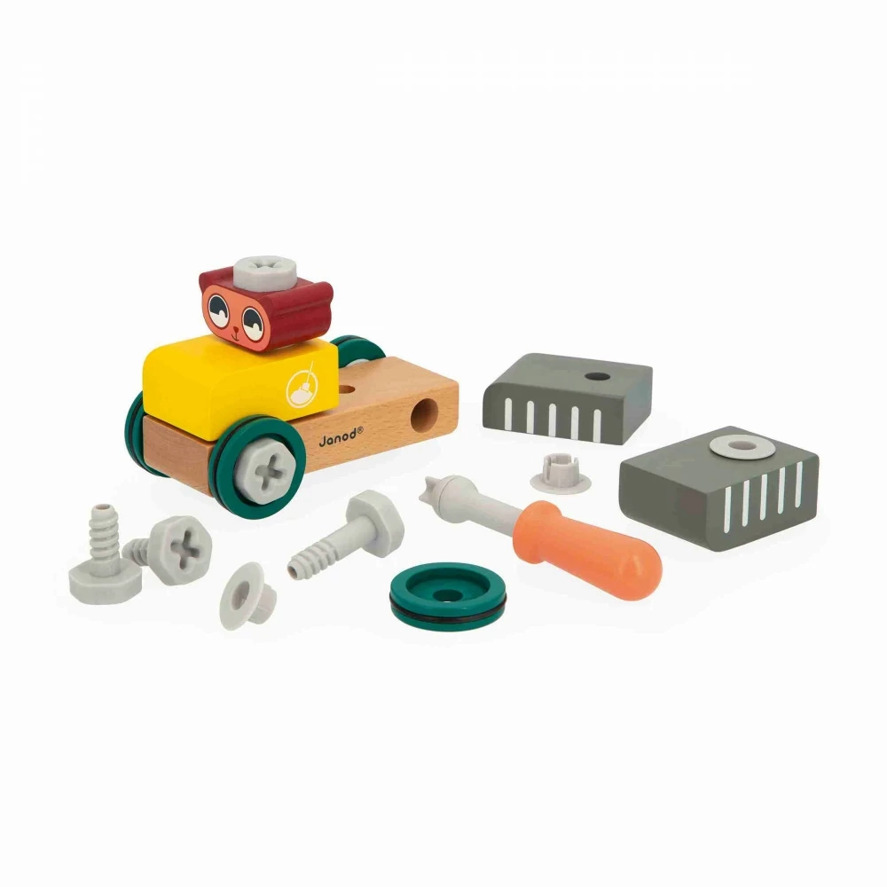 Babykids_Janod_Toys Janod Brico'Kids - DIY Car - Bear