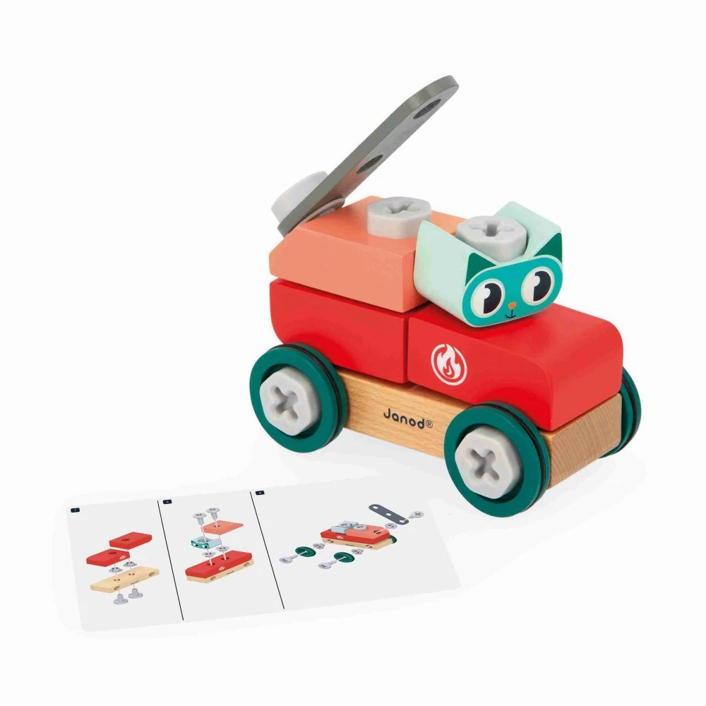 Babykids_Janod_Toys Janod Brico'Kids - DIY Car - Cat