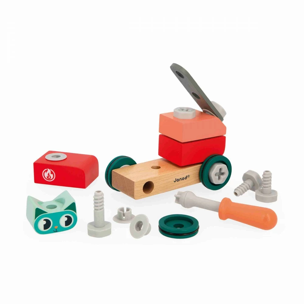 Babykids_Janod_Toys Janod Brico'Kids - DIY Car - Cat