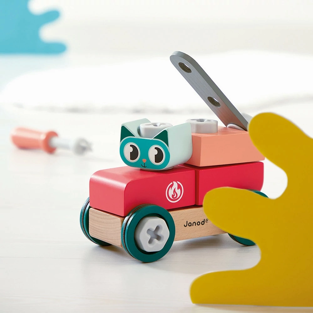 Babykids_Janod_Toys Janod Brico'Kids - DIY Car - Cat