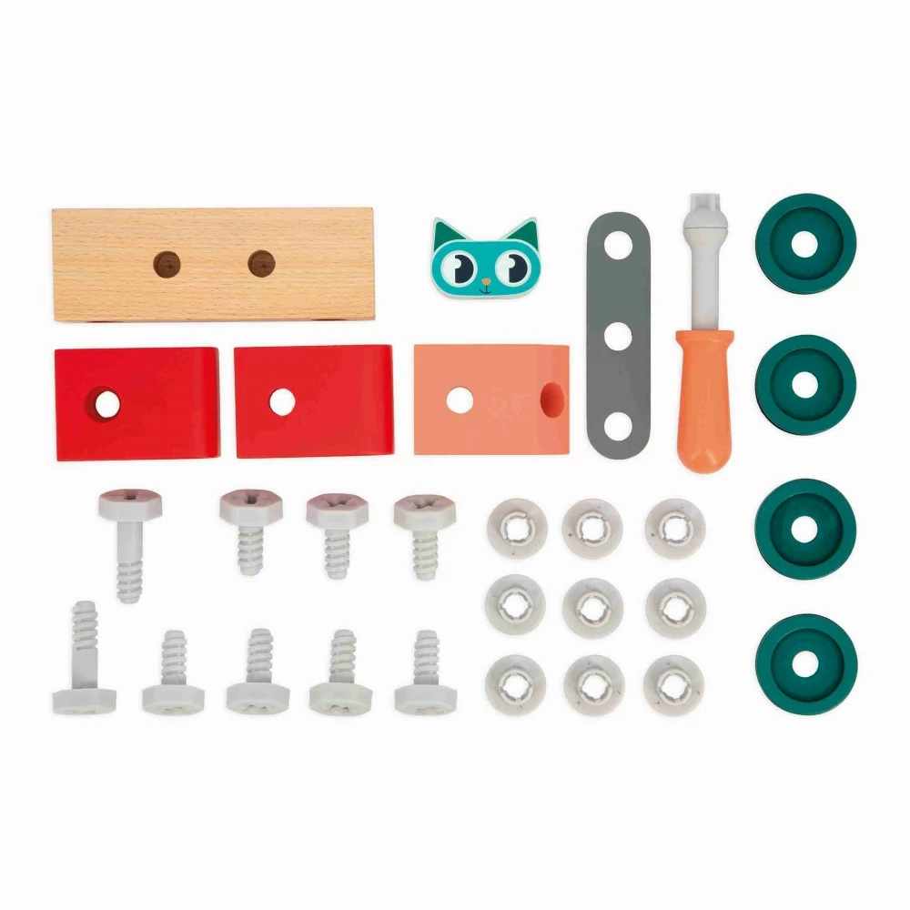 Babykids_Janod_Toys Janod Brico'Kids - DIY Car - Cat