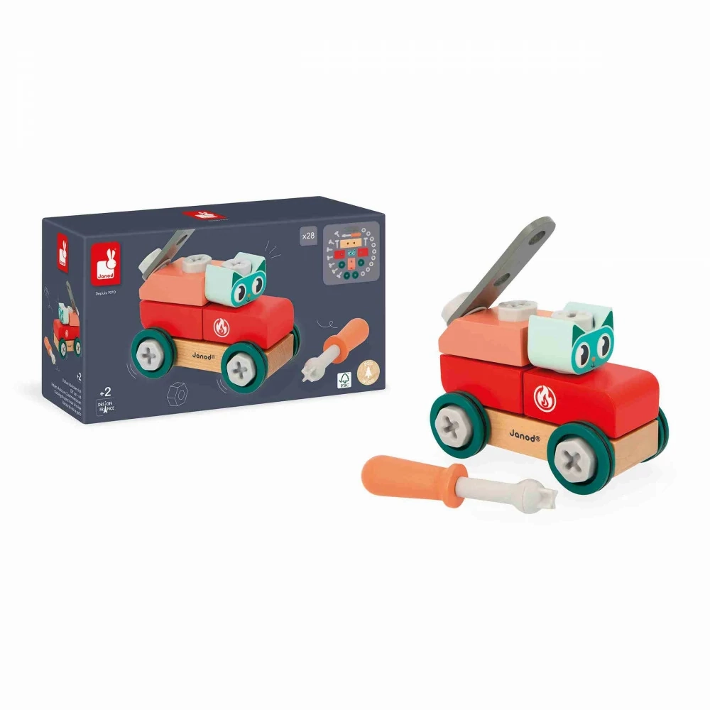 Babykids_Janod_Toys Janod Brico'Kids - DIY Car - Cat