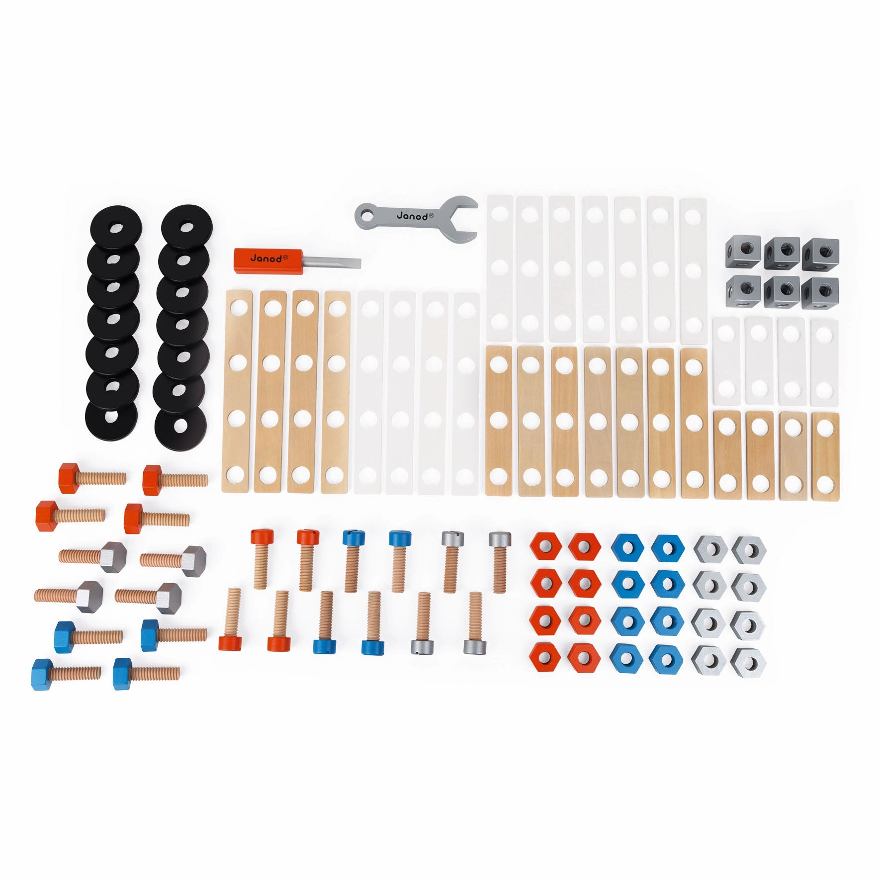 Babykids_Janod_Toys Janod Bricokids DIY Barrel - 100pcs