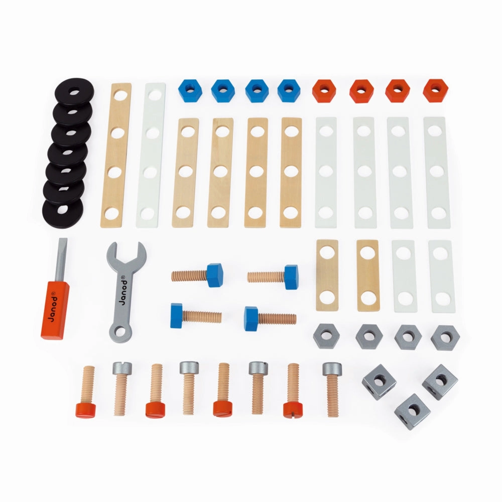 Babykids_Janod_Toys Janod Bricokids DIY Barrel - 50pcs
