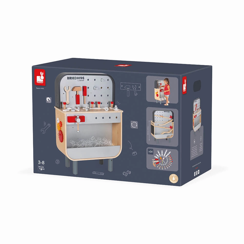 Babykids_Janod_Toys Janod Bricokids Reversible Workbench