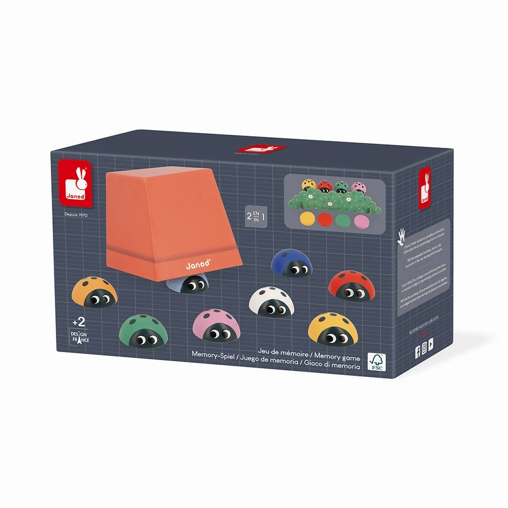 Babykids_Janod_Toys Janod Child Development - Memory Game - Ladybirds