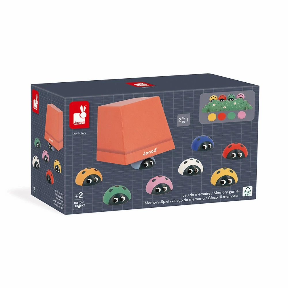 Babykids_Janod_Toys Janod Child Development - Memory Game - Ladybirds