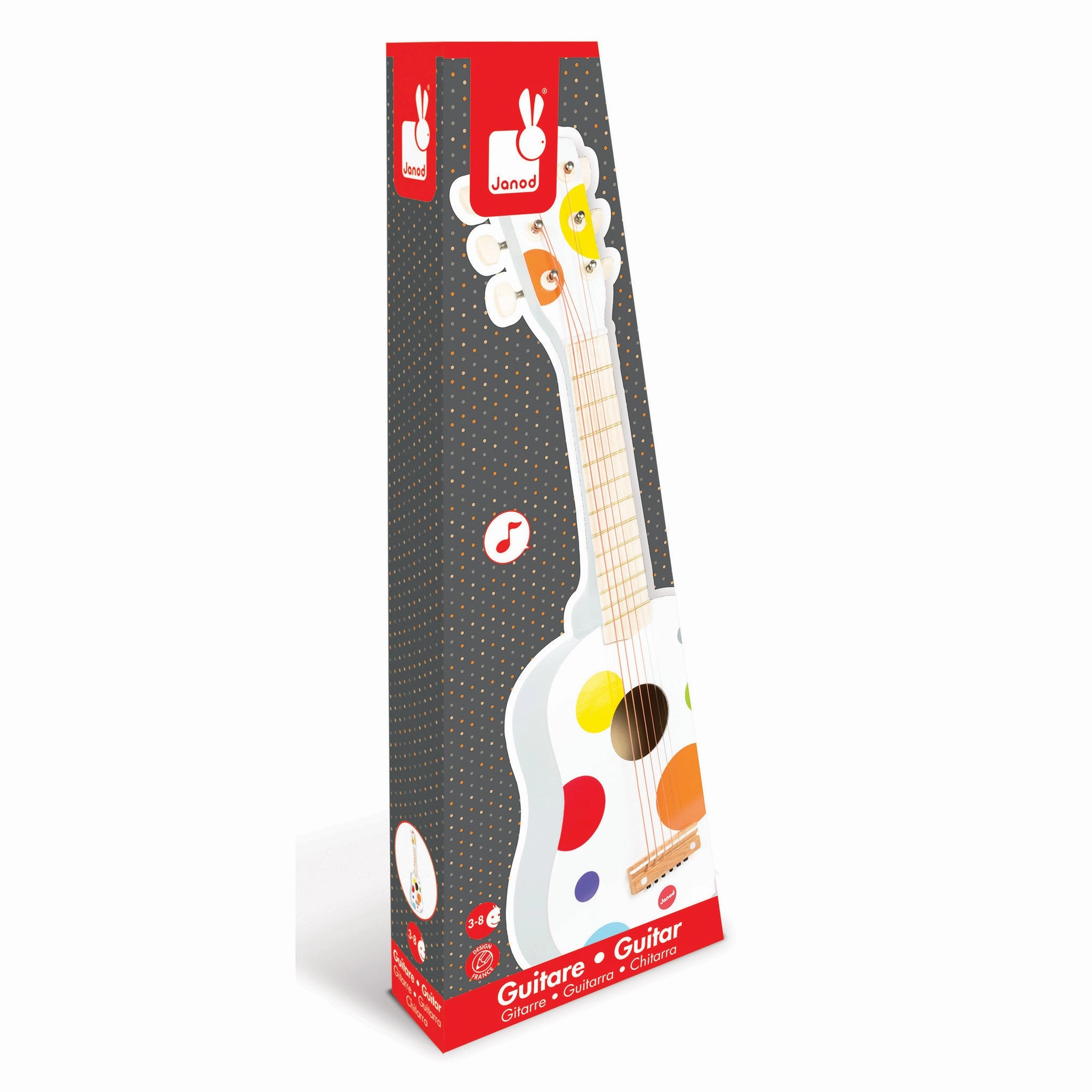 Babykids_Janod_Toys Janod Confetti Guitar White