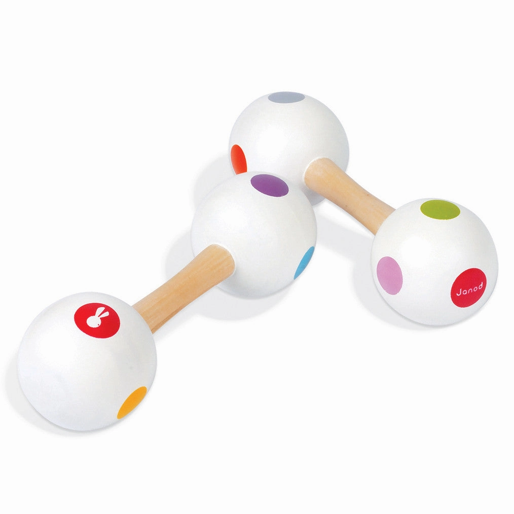 Babykids_Janod_Toys Janod Confetti Maracas Barbell