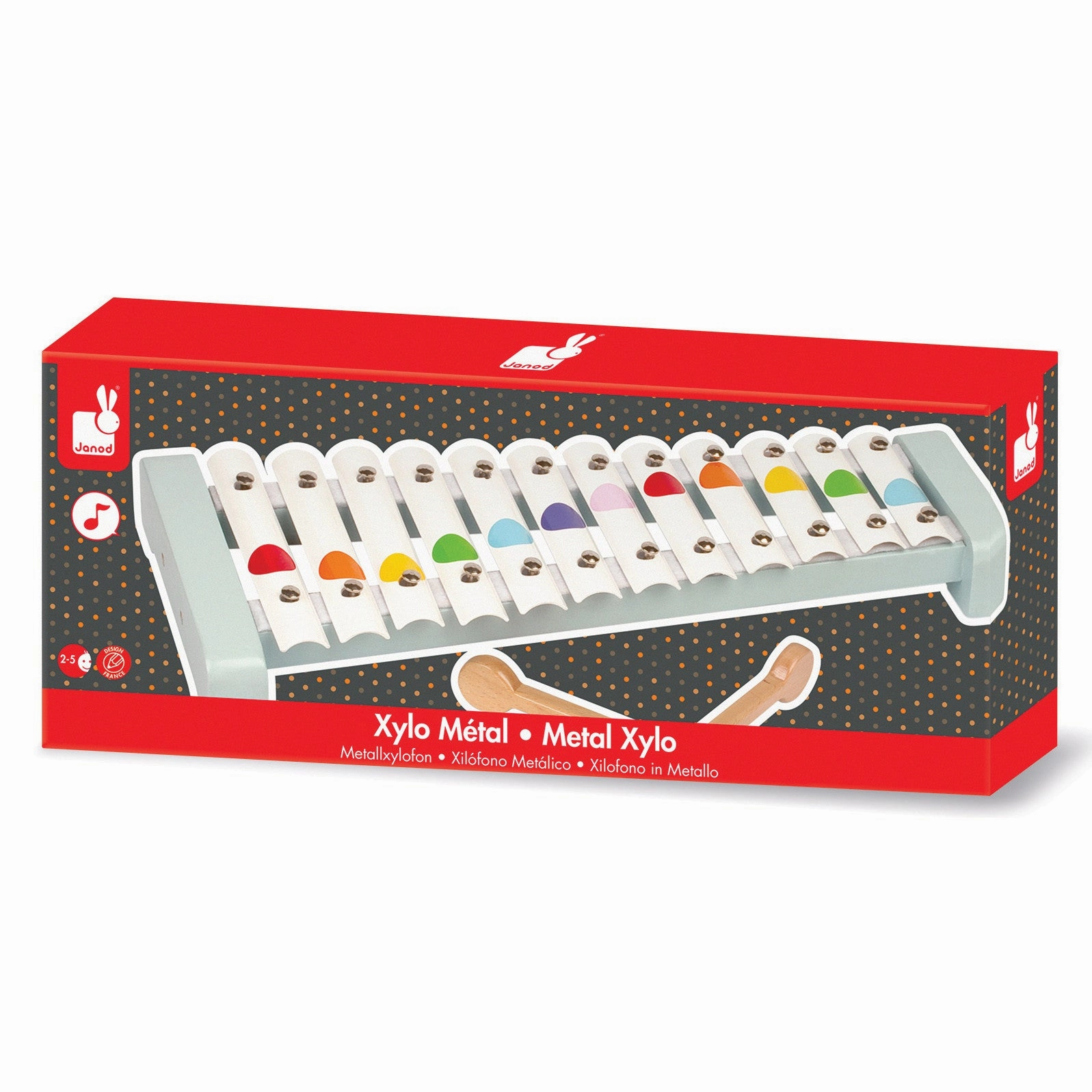 Babykids_Janod_Toys Janod Confetti Metal Xylophone