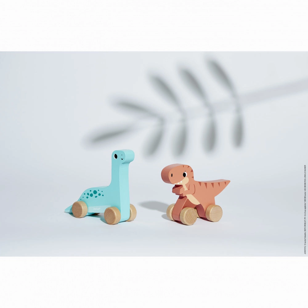 Babykids_Janod_Toys Janod Dino - Push-Along Dinos (1pc)