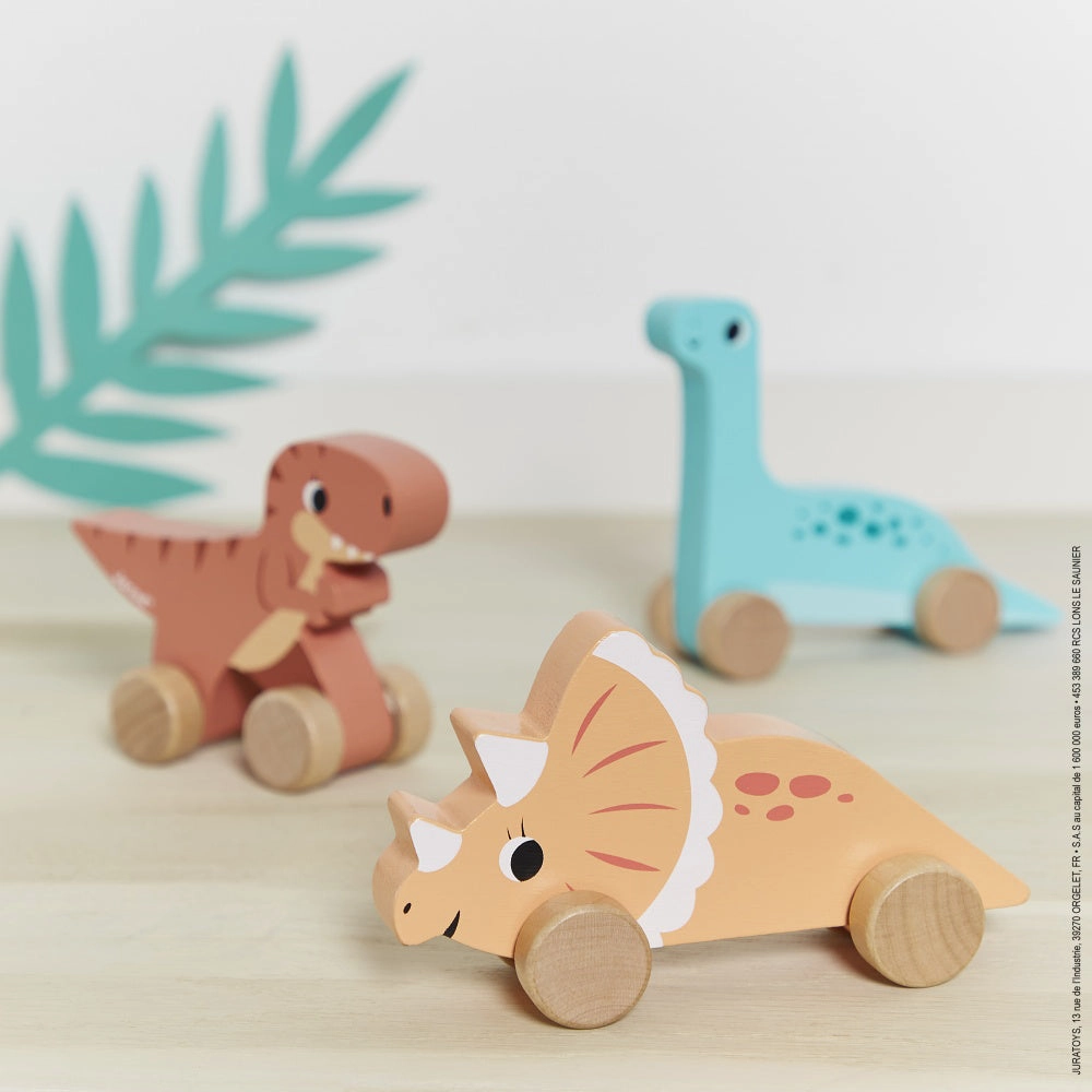 Babykids_Janod_Toys Janod Dino - Push-Along Dinos (1pc)