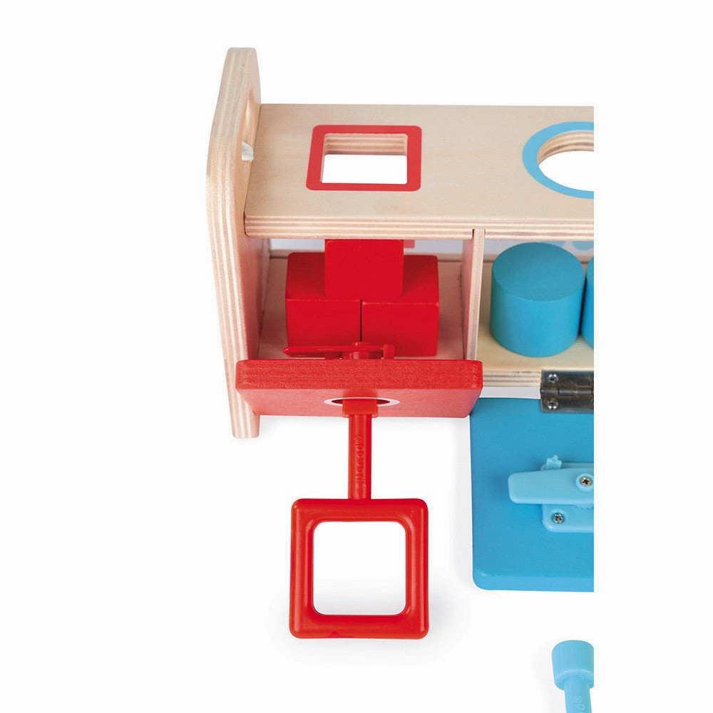 Babykids_Janod_Toys Janod Essentiel - Shape Sorter Box with Key