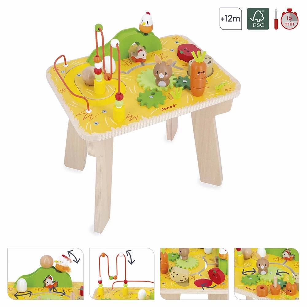 Babykids_Janod_Toys Janod Farm - Activity Table
