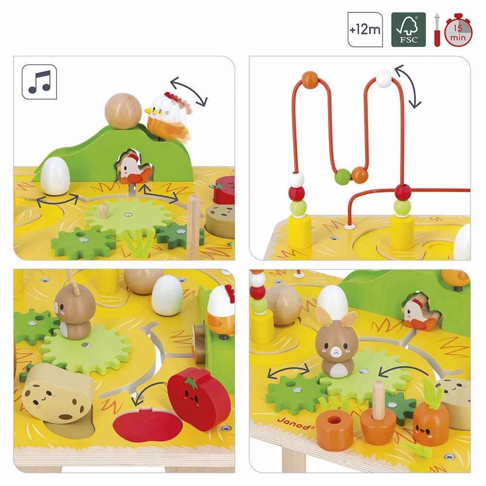 Babykids_Janod_Toys Janod Farm - Activity Table