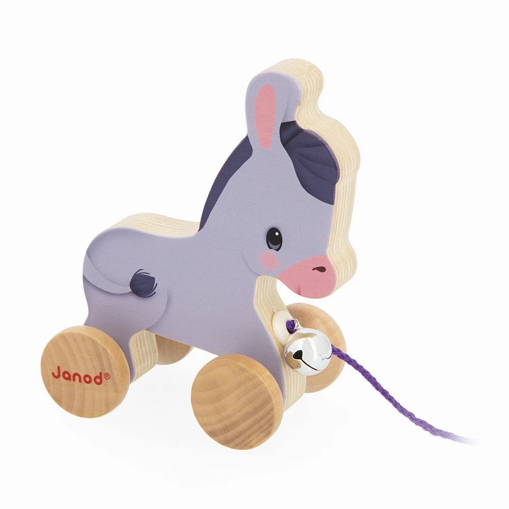 Babykids_Janod_Toys Janod Farm - Pull-Along Donkey