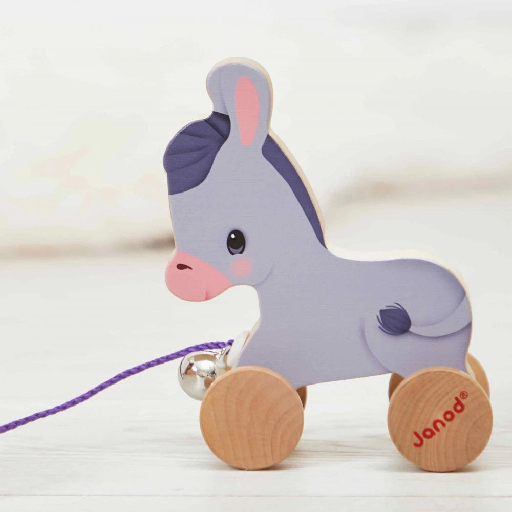 Babykids_Janod_Toys Janod Farm - Pull-Along Donkey