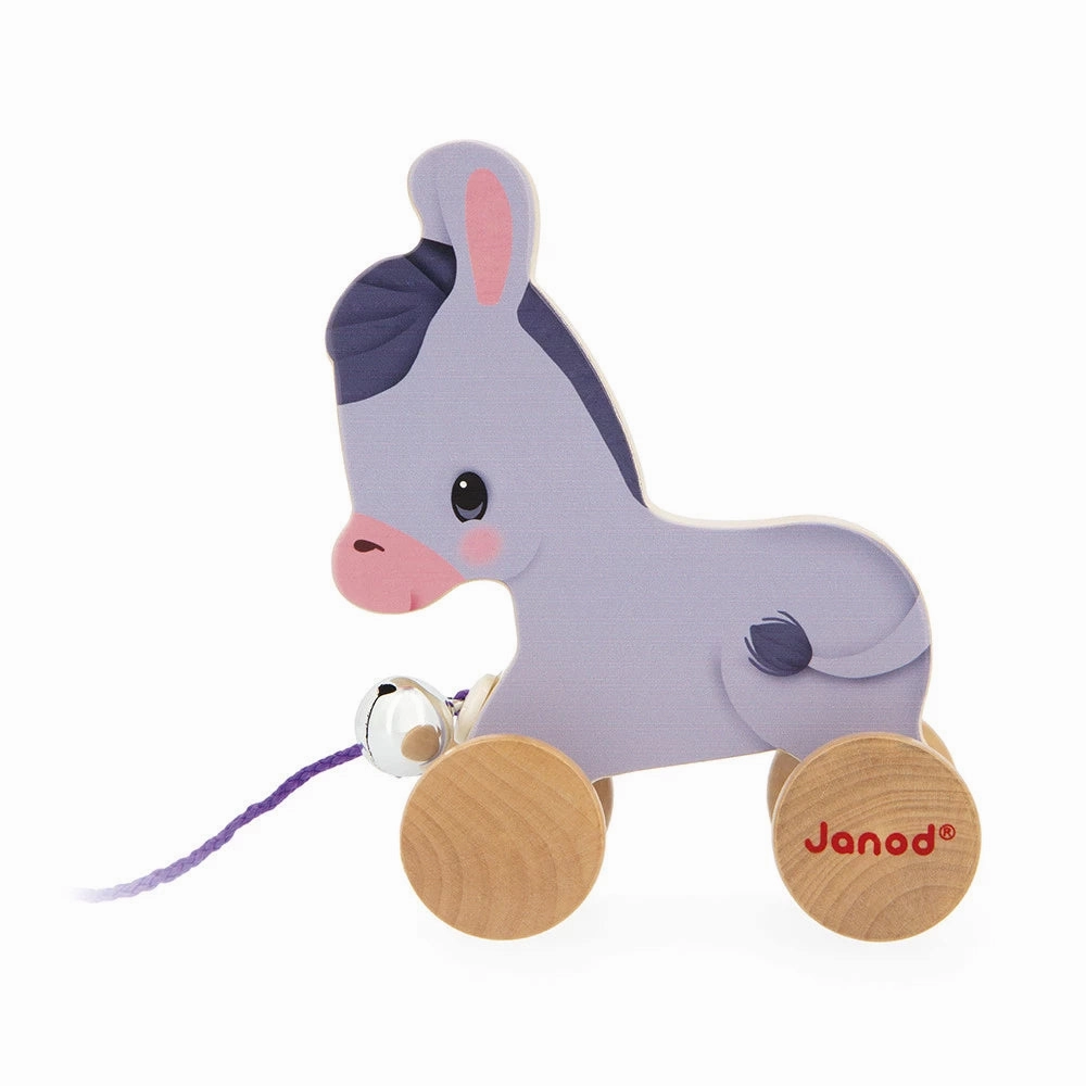 Babykids_Janod_Toys Janod Farm - Pull-Along Donkey