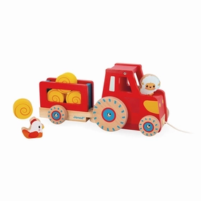 Babykids_Janod_Toys Janod Farm - Pull Along Tractor