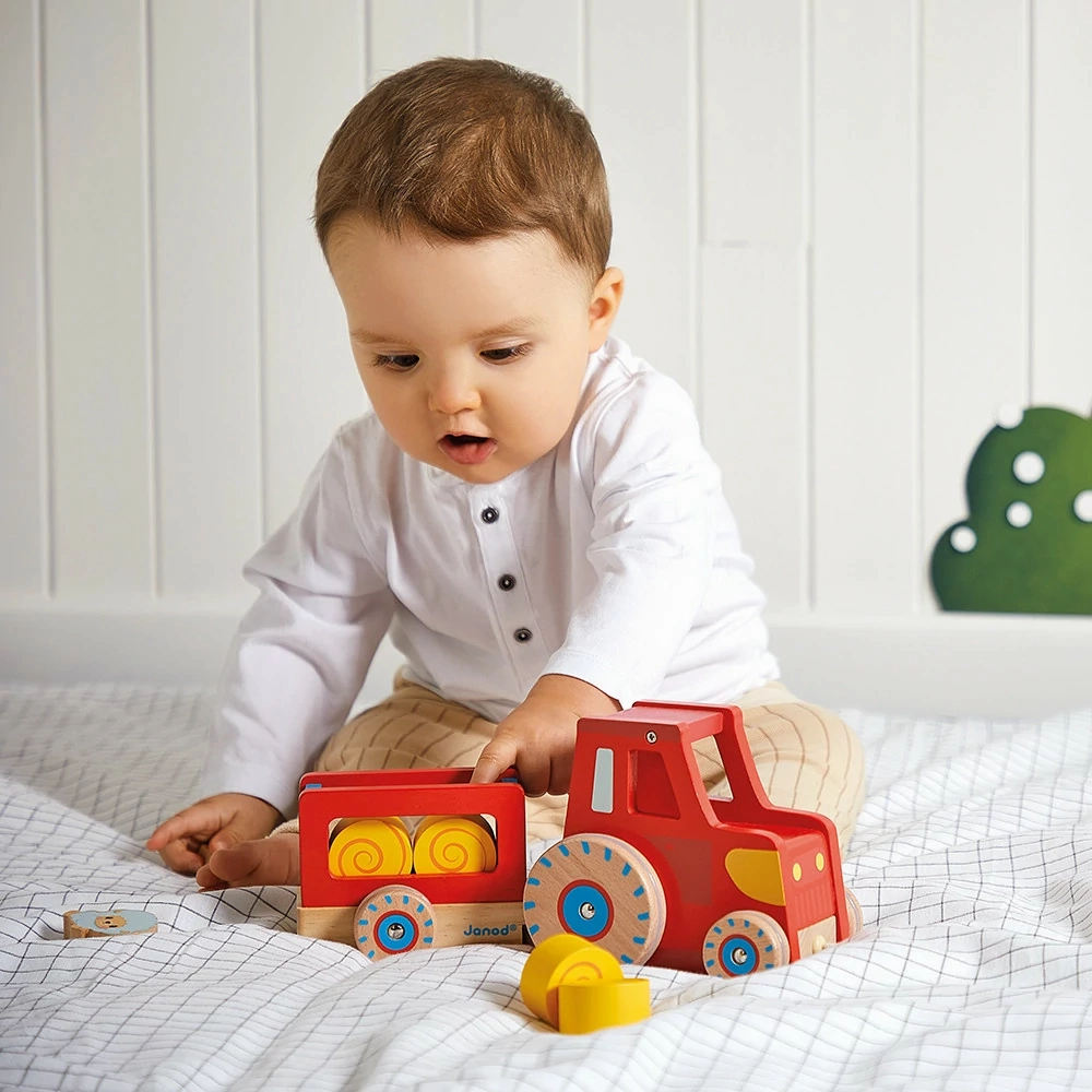 Babykids_Janod_Toys Janod Farm - Pull Along Tractor