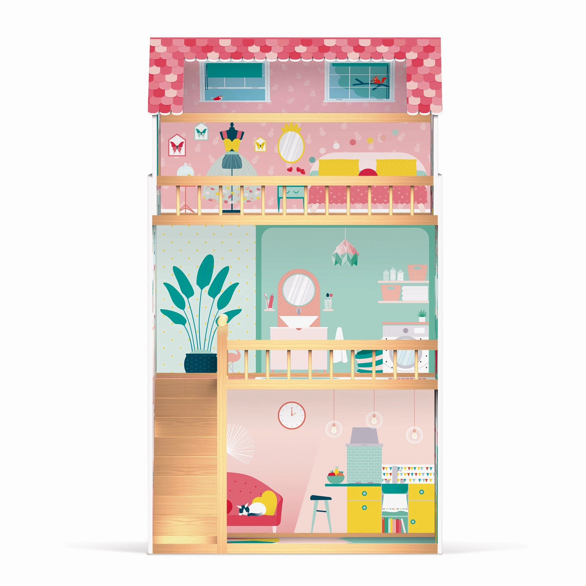 Babykids_Janod_Toys Janod Happy Day Doll's House