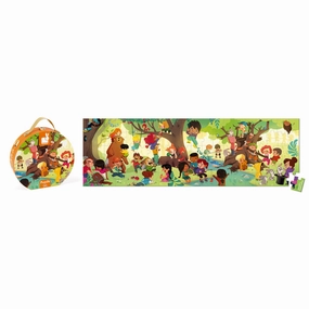 Babykids_Janod_Toys Janod Hat Boxed 36 pcs Panoramic Puzzle a Day in the Forest