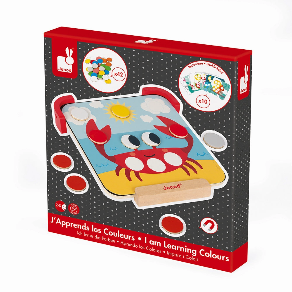 Babykids_Janod_Toys Janod I Am Learning Colours - Magnetic Chips