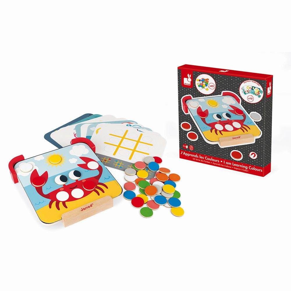 Babykids_Janod_Toys Janod I Am Learning Colours - Magnetic Chips