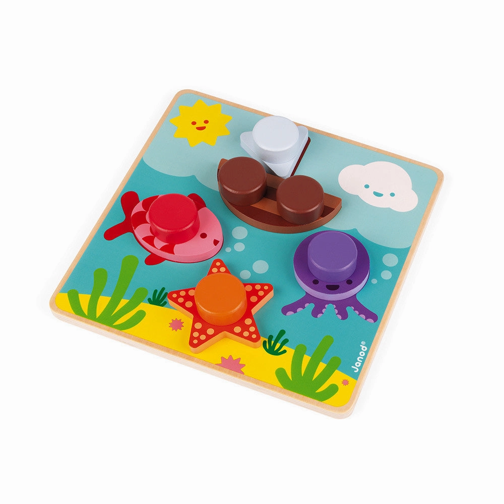 Babykids_Janod_Toys Janod I Am Learning How To Use A Screw - Aquatic