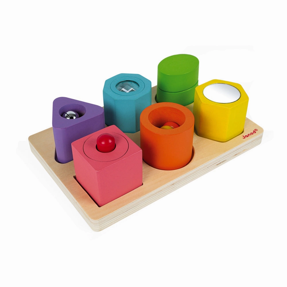 Babykids_Janod_Toys Janod I Wood Shapes & Sounds 6-Block Puzzle