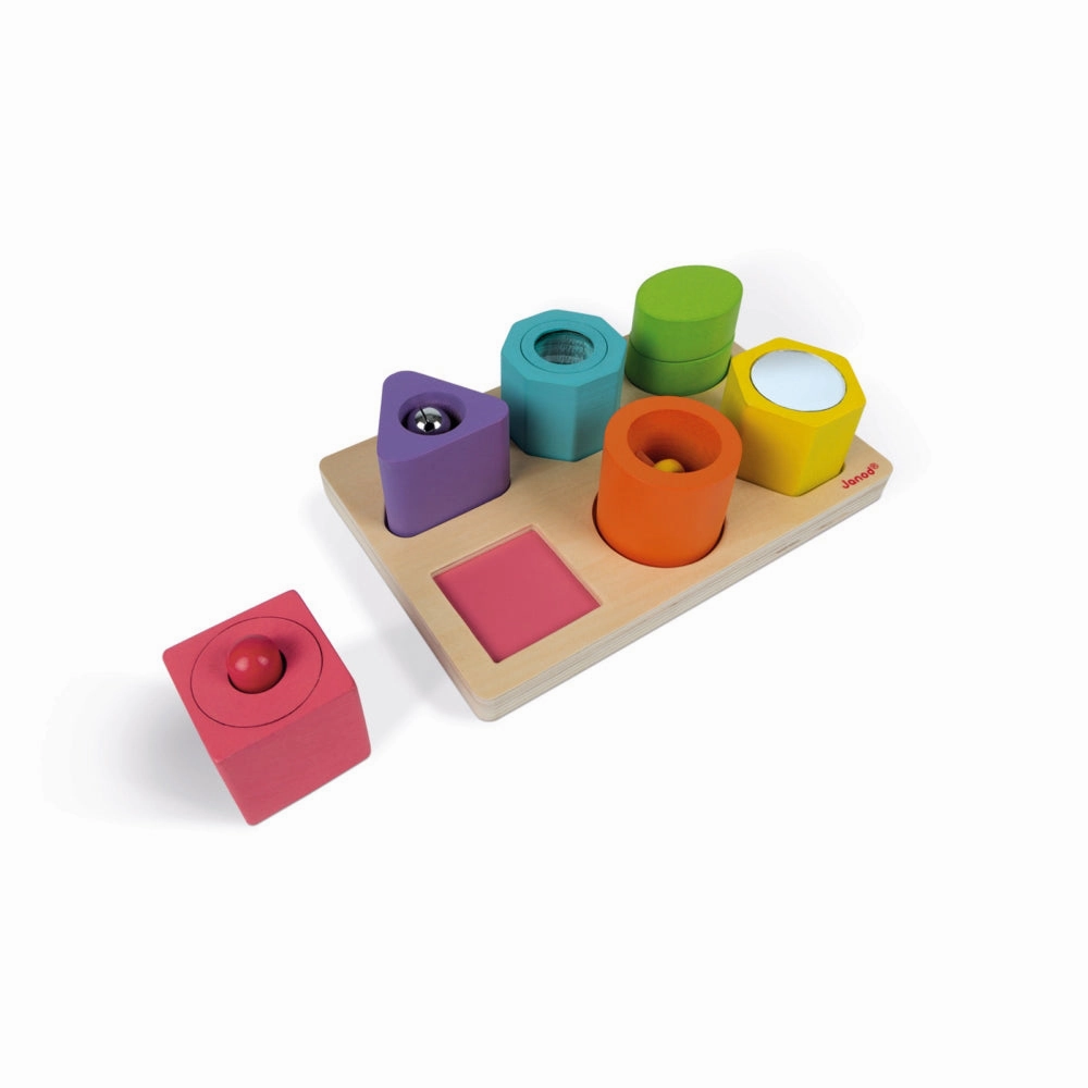Babykids_Janod_Toys Janod I Wood Shapes & Sounds 6-Block Puzzle