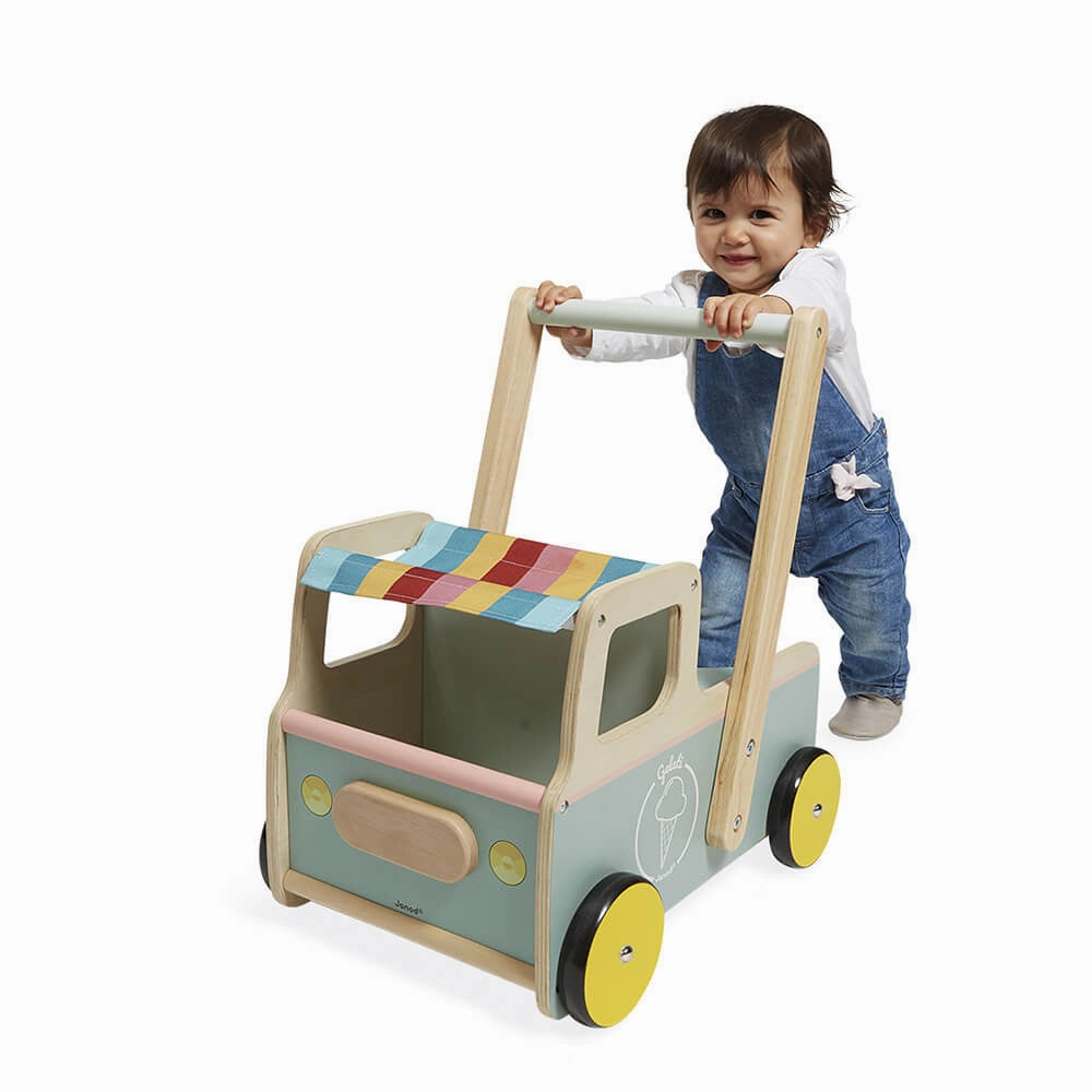 Babykids_Janod_Toys Janod Ice Cream Cart Push-Along Trolley