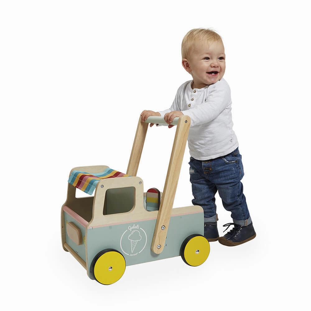 Babykids_Janod_Toys Janod Ice Cream Cart Push-Along Trolley