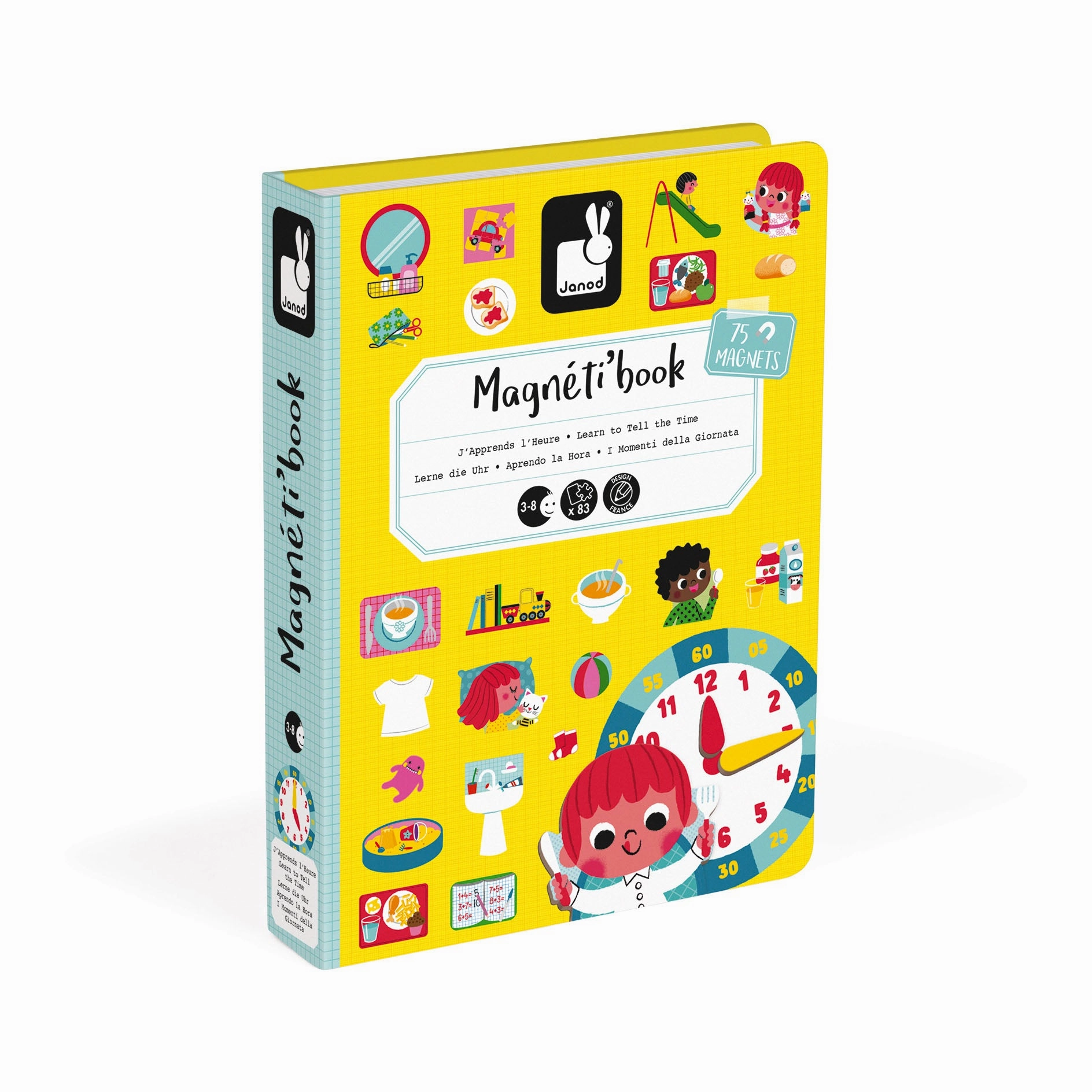 Babykids_Janod_Toys Janod Learn To Tell The Time Magneti'book