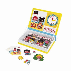 Babykids_Janod_Toys Janod Learn To Tell The Time Magneti'book
