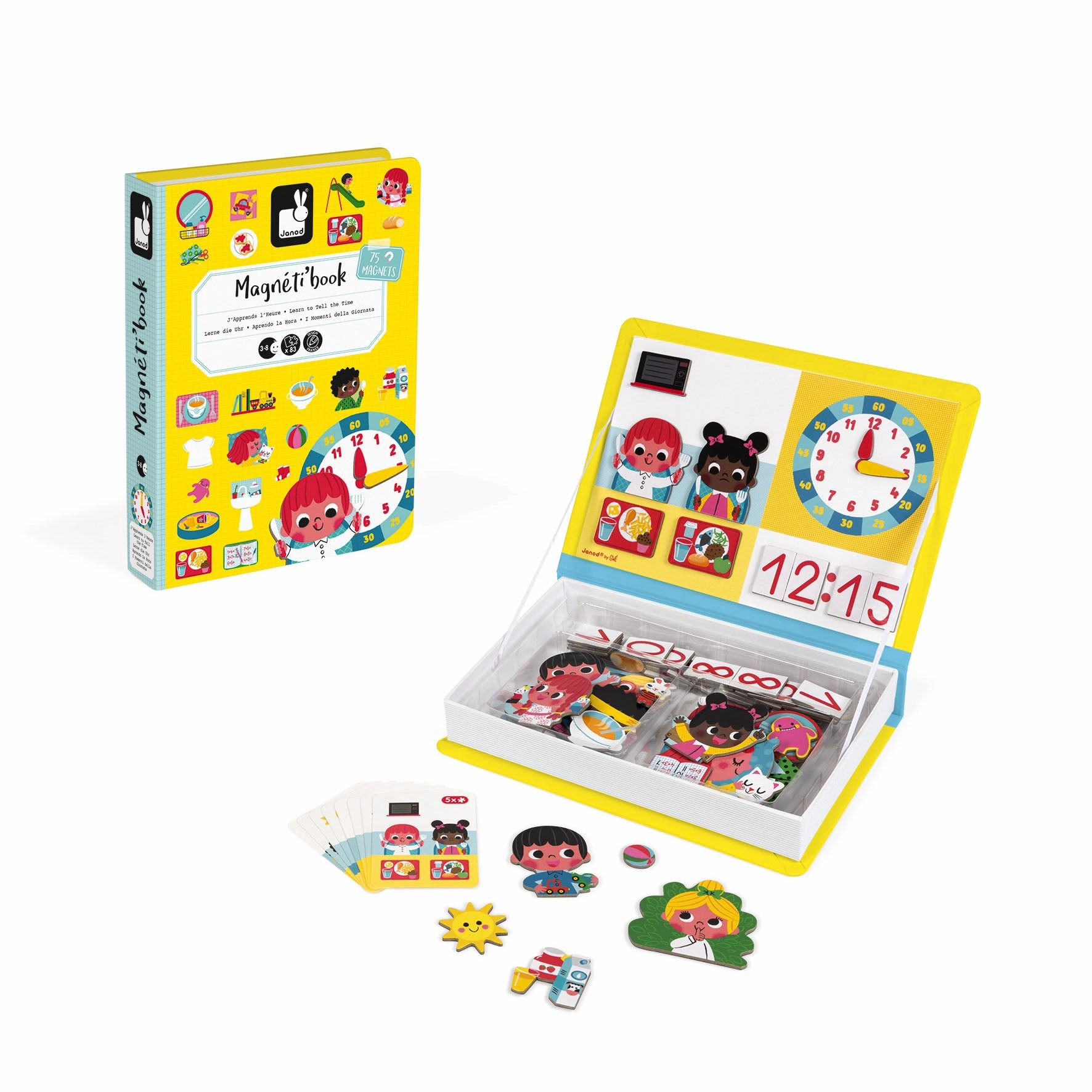 Babykids_Janod_Toys Janod Learn To Tell The Time Magneti'book