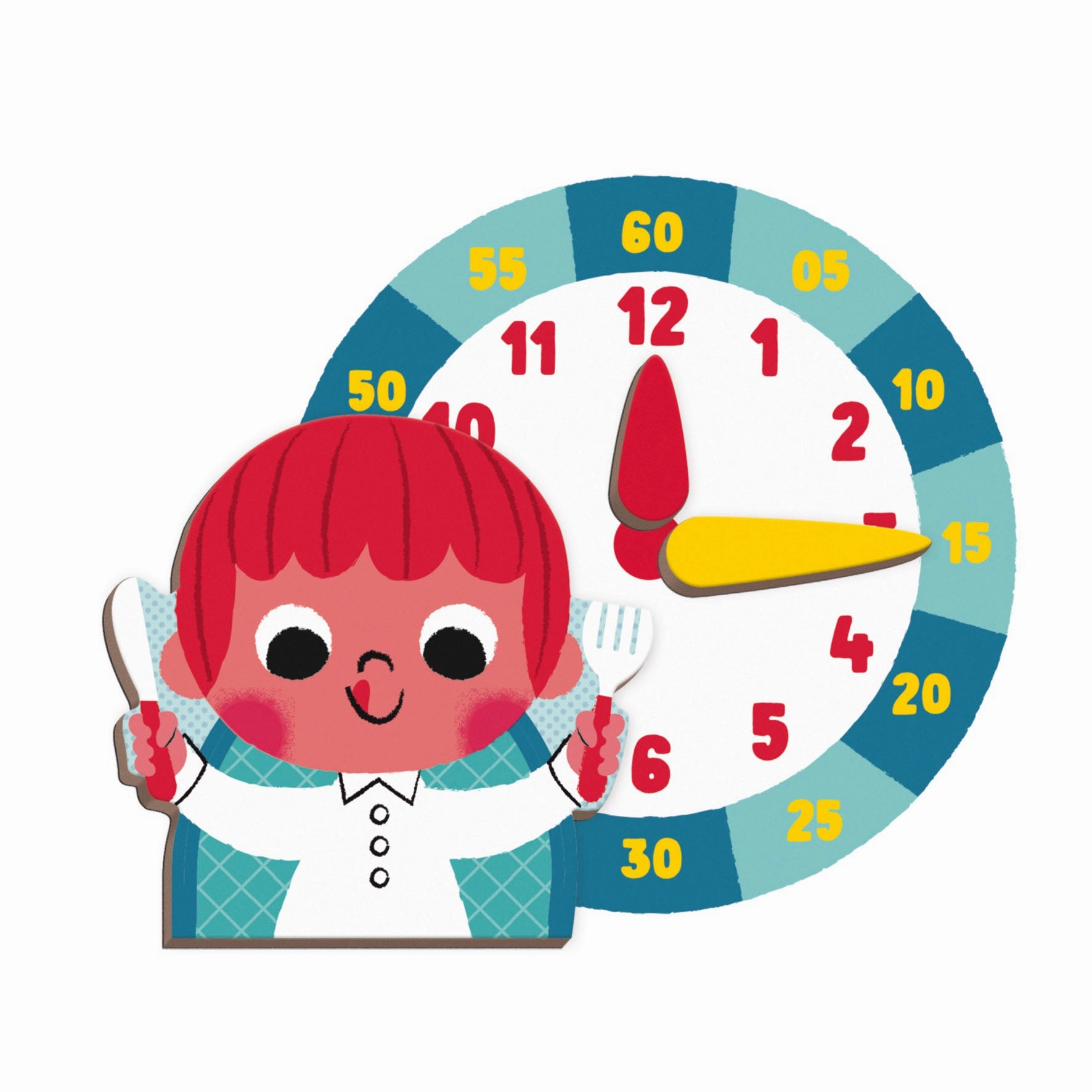 Babykids_Janod_Toys Janod Learn To Tell The Time Magneti'book